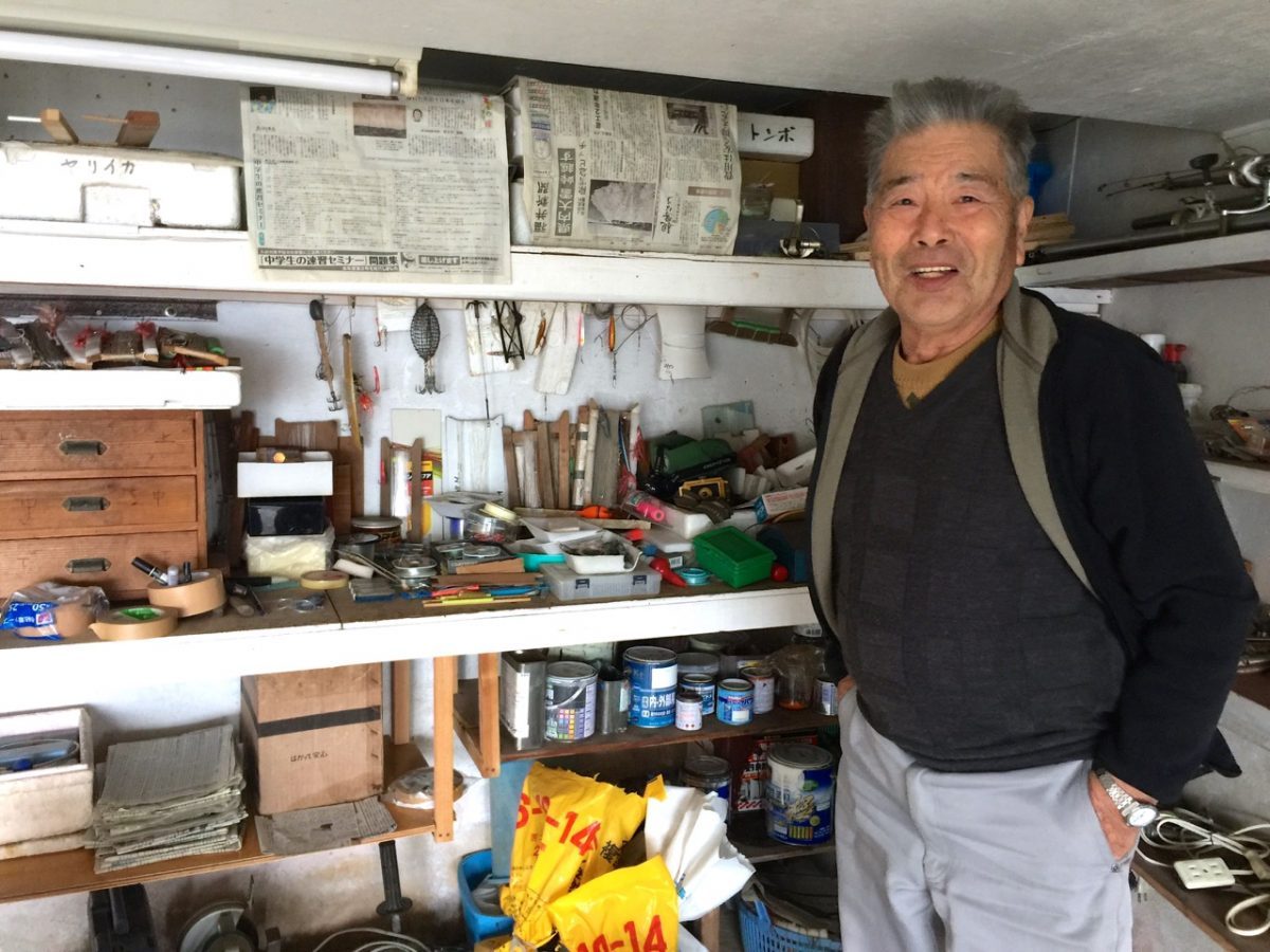 ご自慢の釣り道具部屋