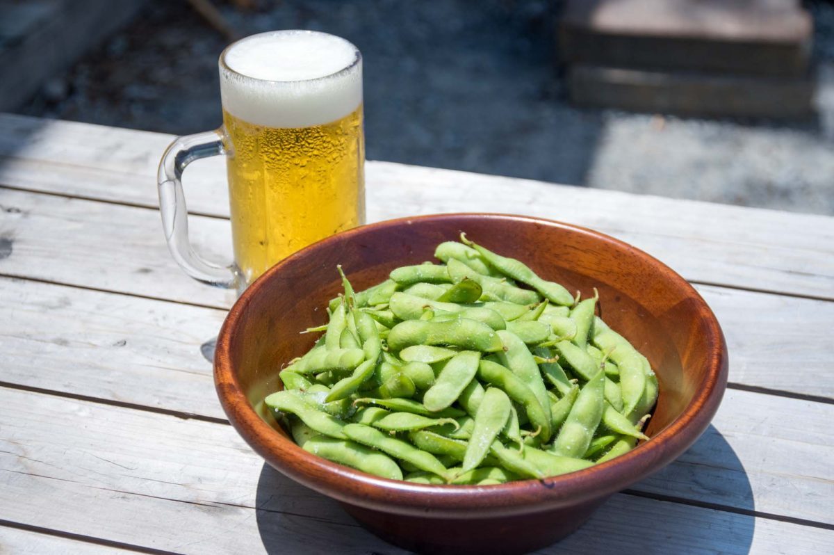 夏はビールと枝豆