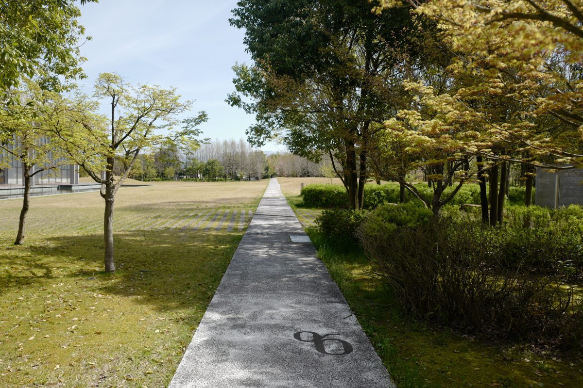 福井県立図書館の庭