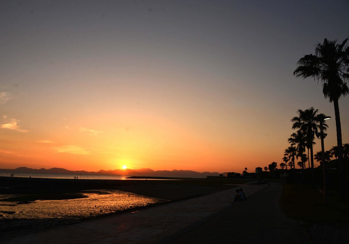 焼野海岸夕陽